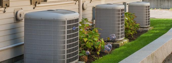 row of outdoor air conditioners