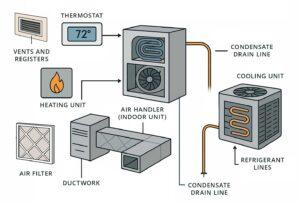 HVAC System Diagram: Components & How It Works